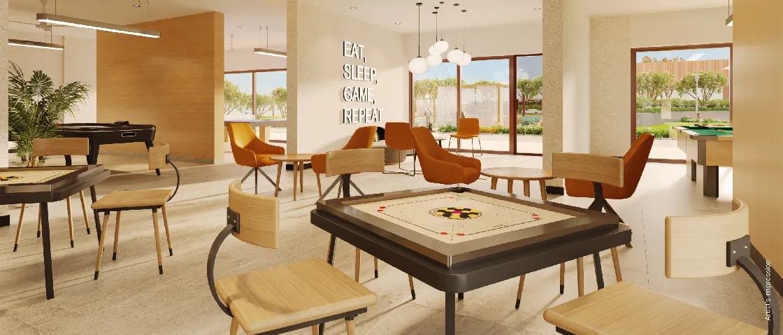Indoor Recreational Space In Mahindra Citadel 2 BHK Flats