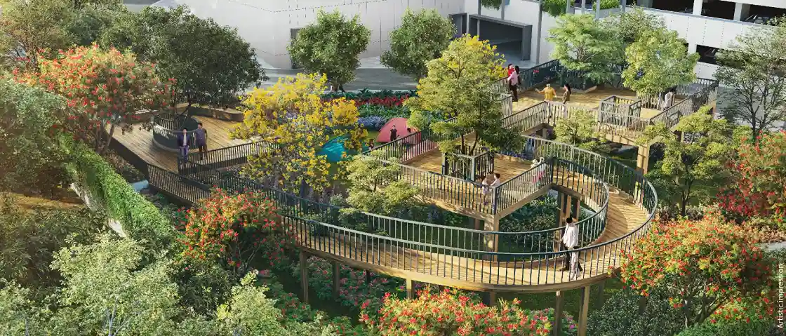 Camping And Machan Area In Luxury Flats In Kharadi Pune