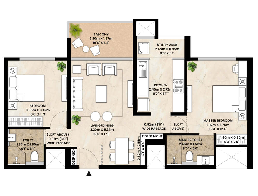Premium 2 BHK Flat For Sale In Kharadi Pune Near Eon IT Park